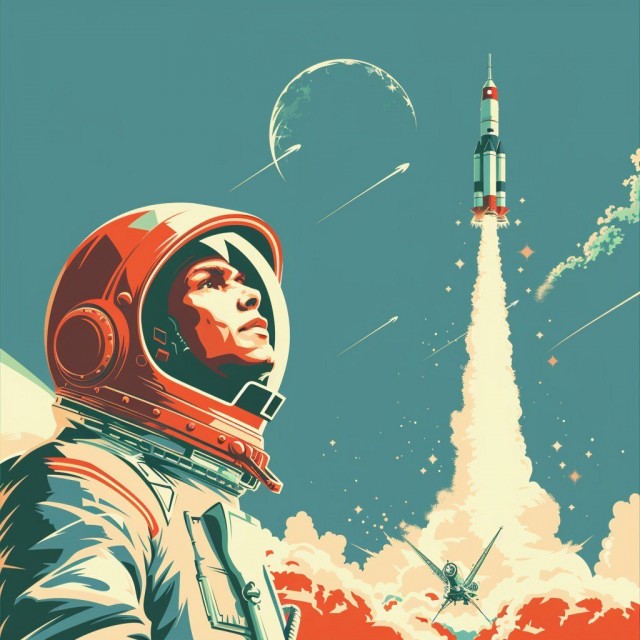 Главная фотография Дня космонавтики