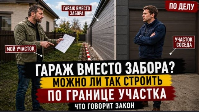 Можно ли строить гараж на границе участка или вместо забора: что говорит законодательство