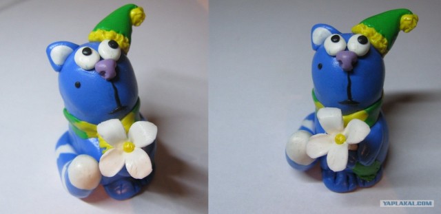 Кот-романтик из термопластики