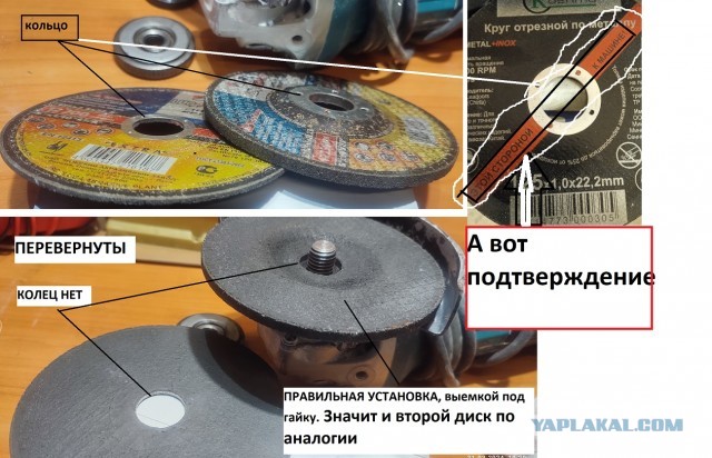 Как правильно ставить диск на Болгарку? Картинкой вниз или вверх? Хватит спорить - я спросил у производителей