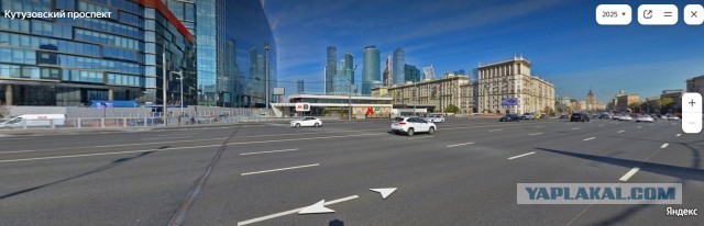 Москва. Утро. Кортеж президента Российской Федерации