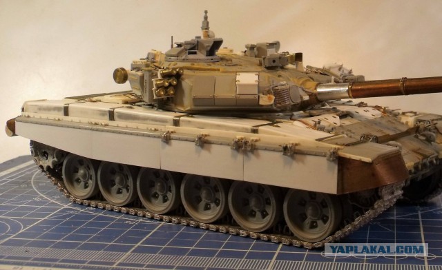 Модель танка Т-90А в масштабе 1/35