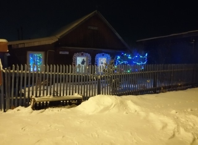 Тишина и холод в деревне