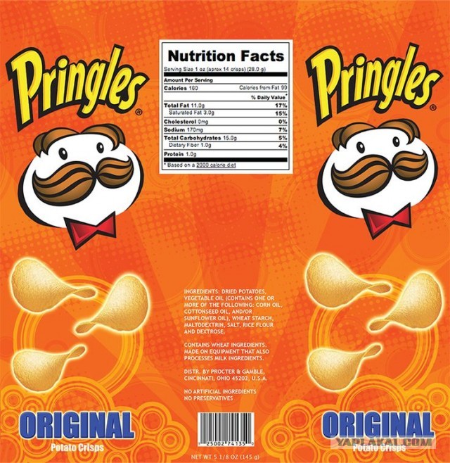 В России заканчиваются чипсы Pringles