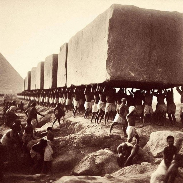 Окончательный ответ как строились египетские пирамиды, коллеги.