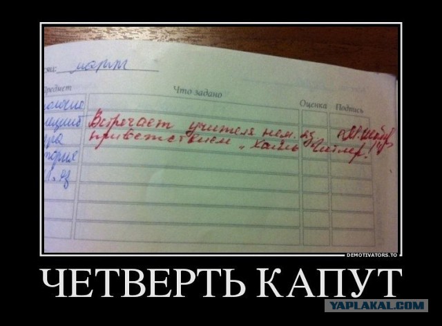 Подруга нашла свои старые дневники за 3 класс