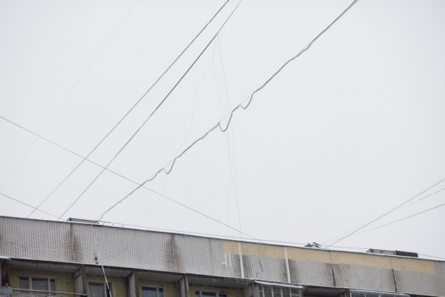 Лед на улицах Москвы