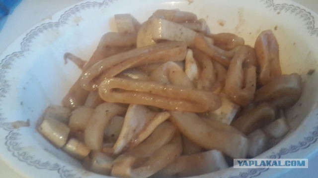 Кольца кальмара в пивном кляре:)