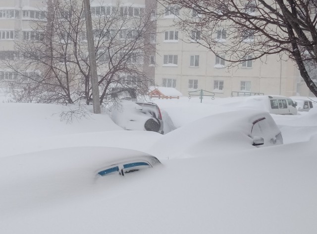 В Татарстане снегопад