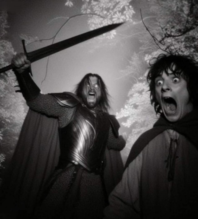 Мордор лунной ночью