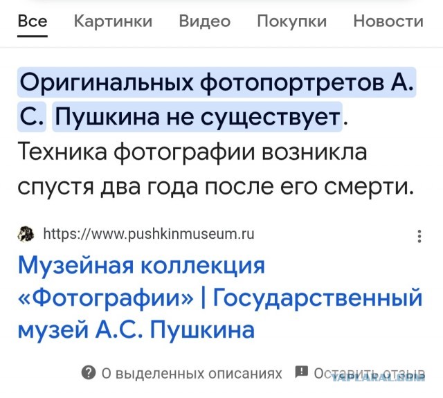 Портрет Пушкина