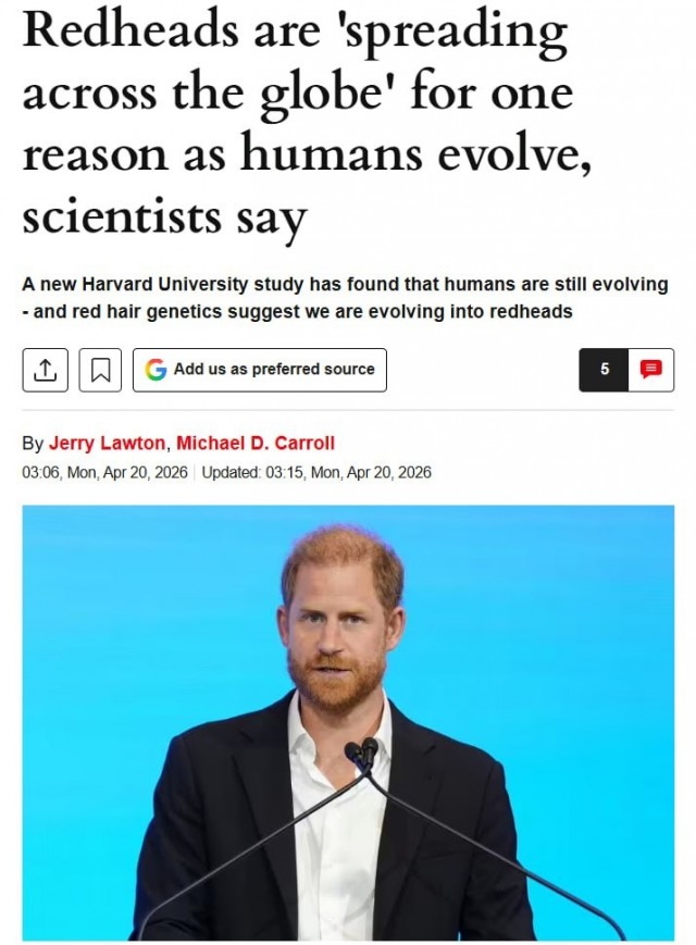 Рыжие люди захватят всю Землю — исследование Гарварда