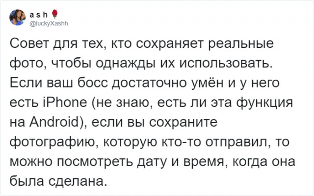 Американка прислала боссу фото, чтобы отпроситься с работы. Но "мастера фотошопа 80-го уровня" из нее не вышло