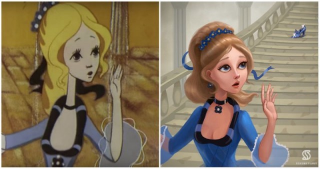 Художница из России представила новый образ героинь старых мультфильмов