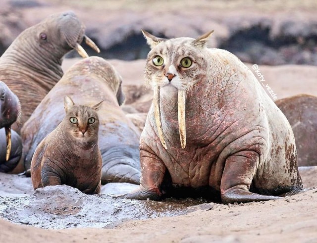 Коты везде