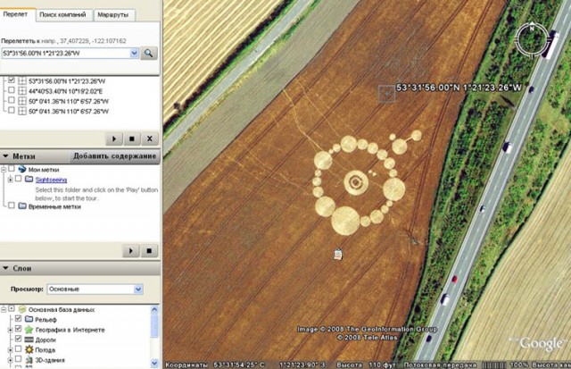 Необычные места планеты в Google Earth (видео)