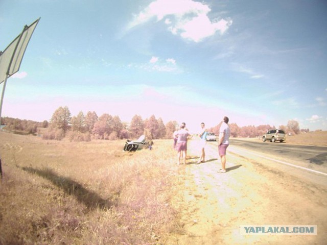 Авария с полётом