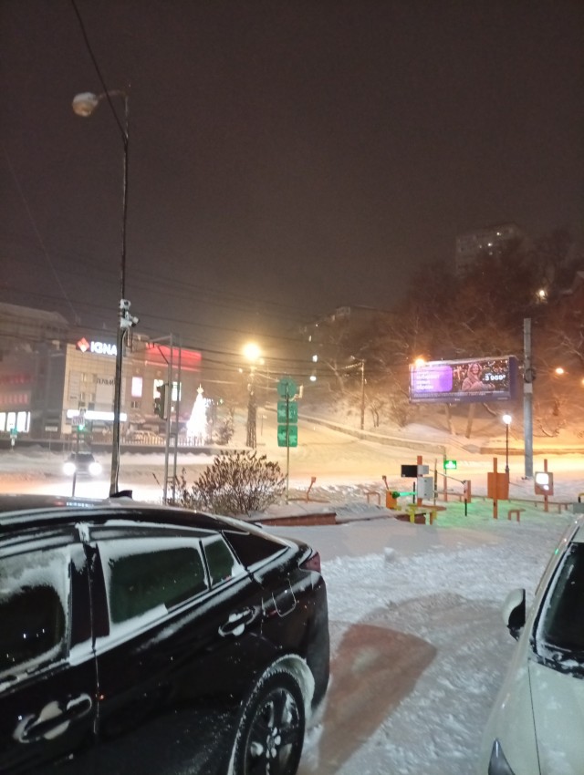 Спасибо Сове за снег.