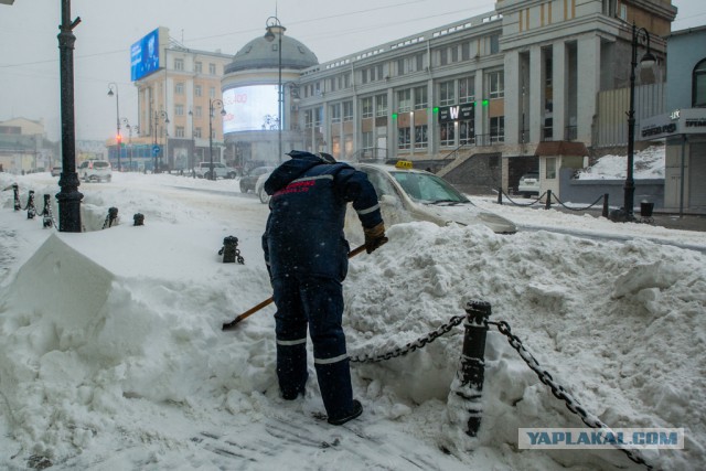 А во Владивостоке снова снежок