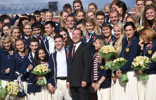 Встреча Владимира Путина с российскими олимпийцами