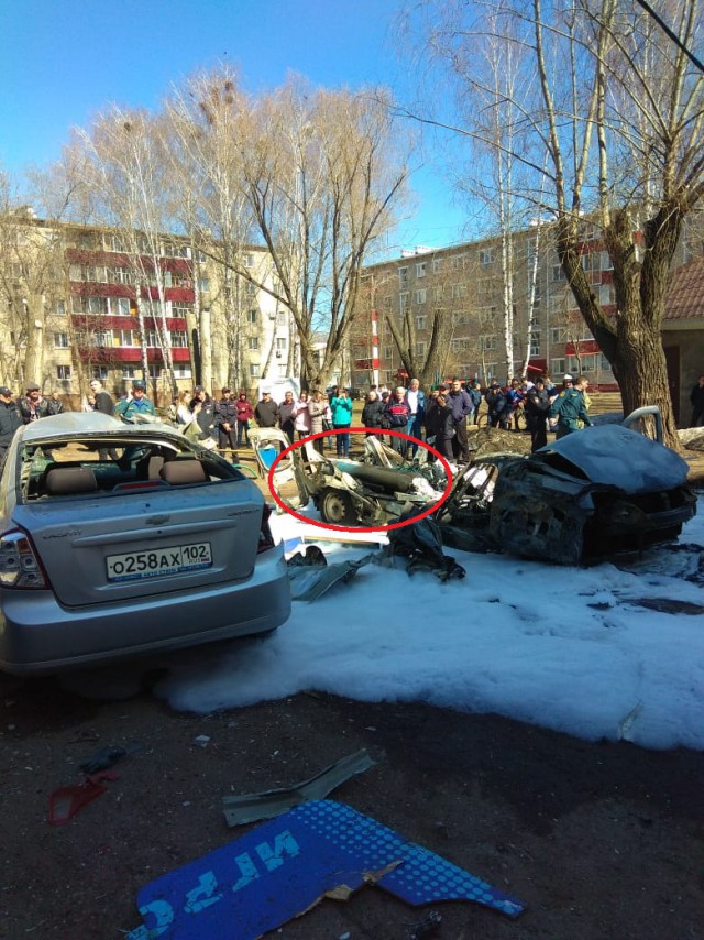 Автомобиль взорвался в Нижнекамске