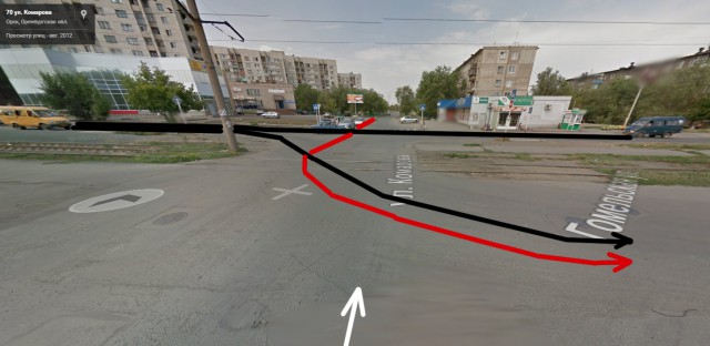 Проезд перекрестка