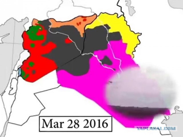 Развитие конфликта в Сирии и Ираке наглядно