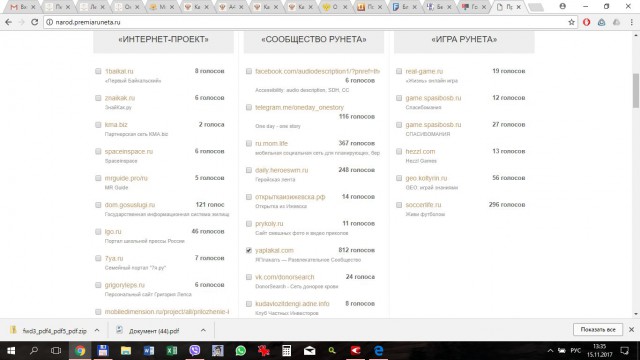 Премия Рунета 2017