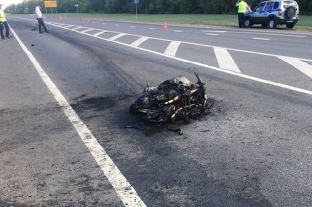 Видео момента аварии блогера Diablo R1 с видеорегистратора патрульной машины