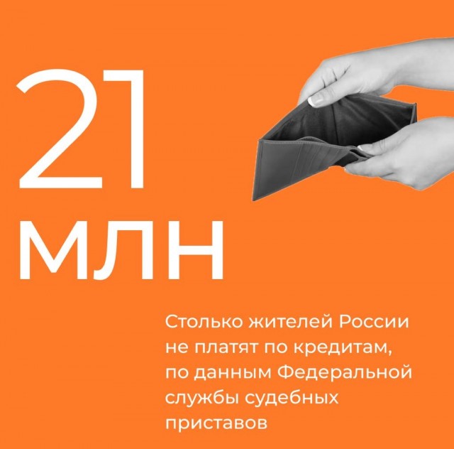 ФССП: число неплательщиков по кредитам превысило 21 млн