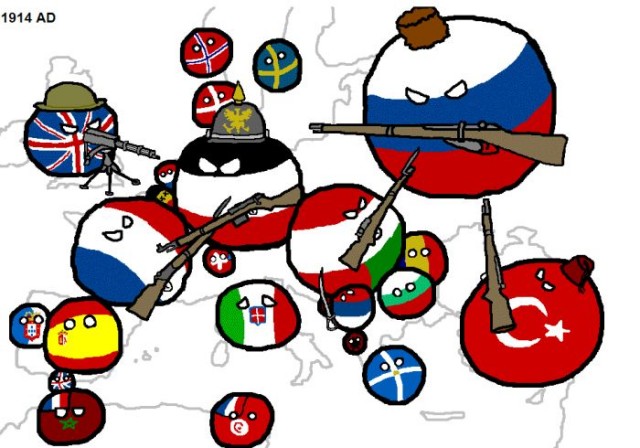 Европейские войны на карте