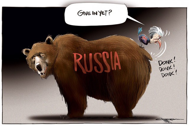 Выборы в России в западной карикатуре