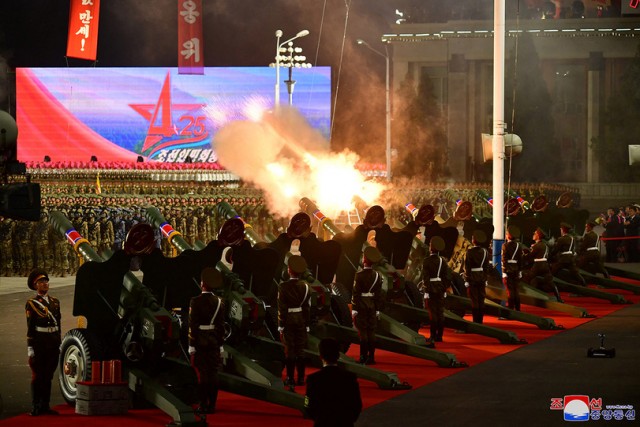 Военный парад в Северной Корее