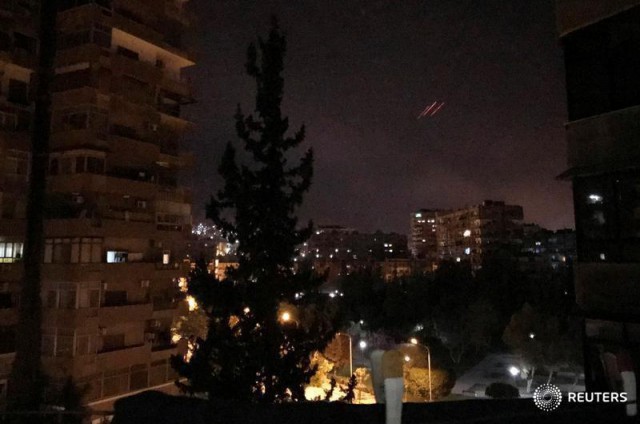 Первые фото Дамаска после  ракетных ударов США