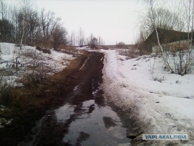 Весной в деревне