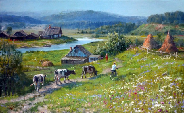 Красота и колорит русской деревни летом