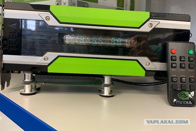 Часы на газоразрядном индикаторе из видеокарты