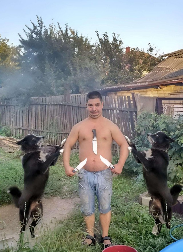 Фотожаба "Грозный пузан"