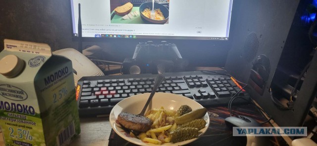 Сало с морозилки и капуста!