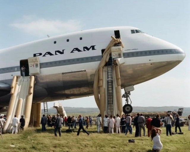 Боинг 747 встал на дыбы после неудачного взлёта