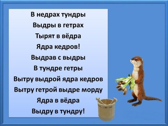 Купание выдры