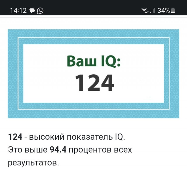 А какой у Вас IQ?