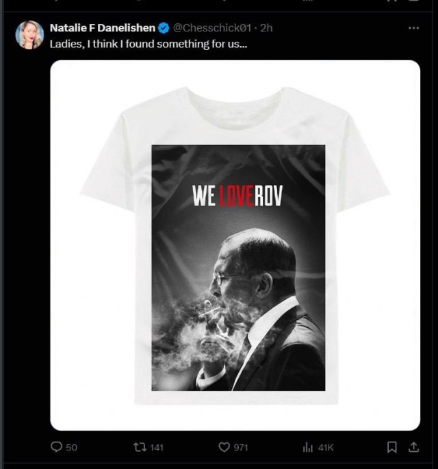 Лаврова полюбили в США