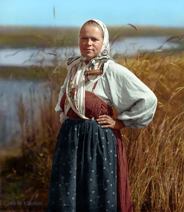 Раскрашенные исторические фотографии о русских людях (1900-1965)