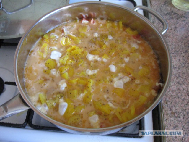 Миш-маш.Болгарский омлет с овощами.
