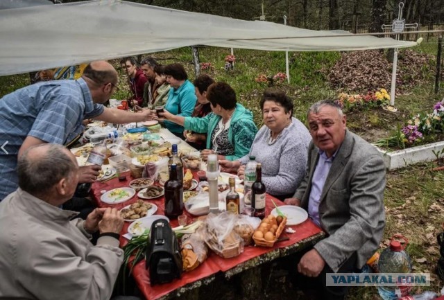 В Нижнем Новгороде цыгане устроили шашлычное застолье прямо посреди памятников и крестов на местном кладбище