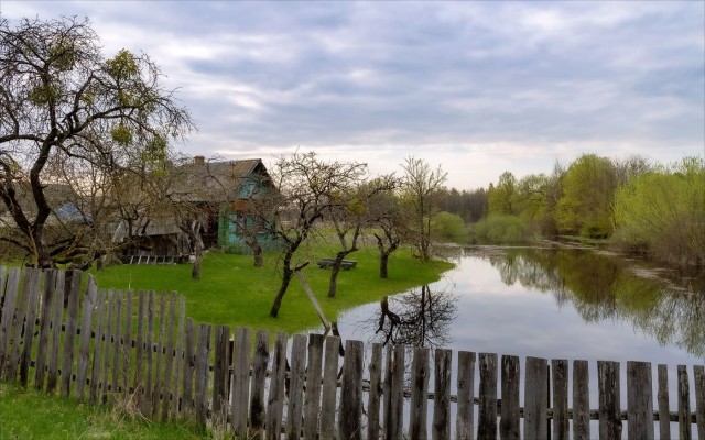 Начало весны в деревне