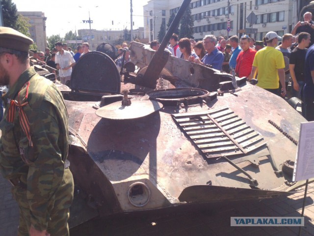 Марш пленных в Донецке 24.08.2014