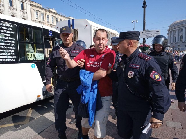 Задержание в Питере