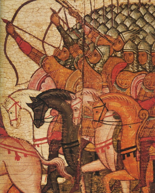 Древний скоростной способ стрельбы из лука.